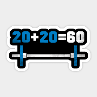 gym numbers Sticker